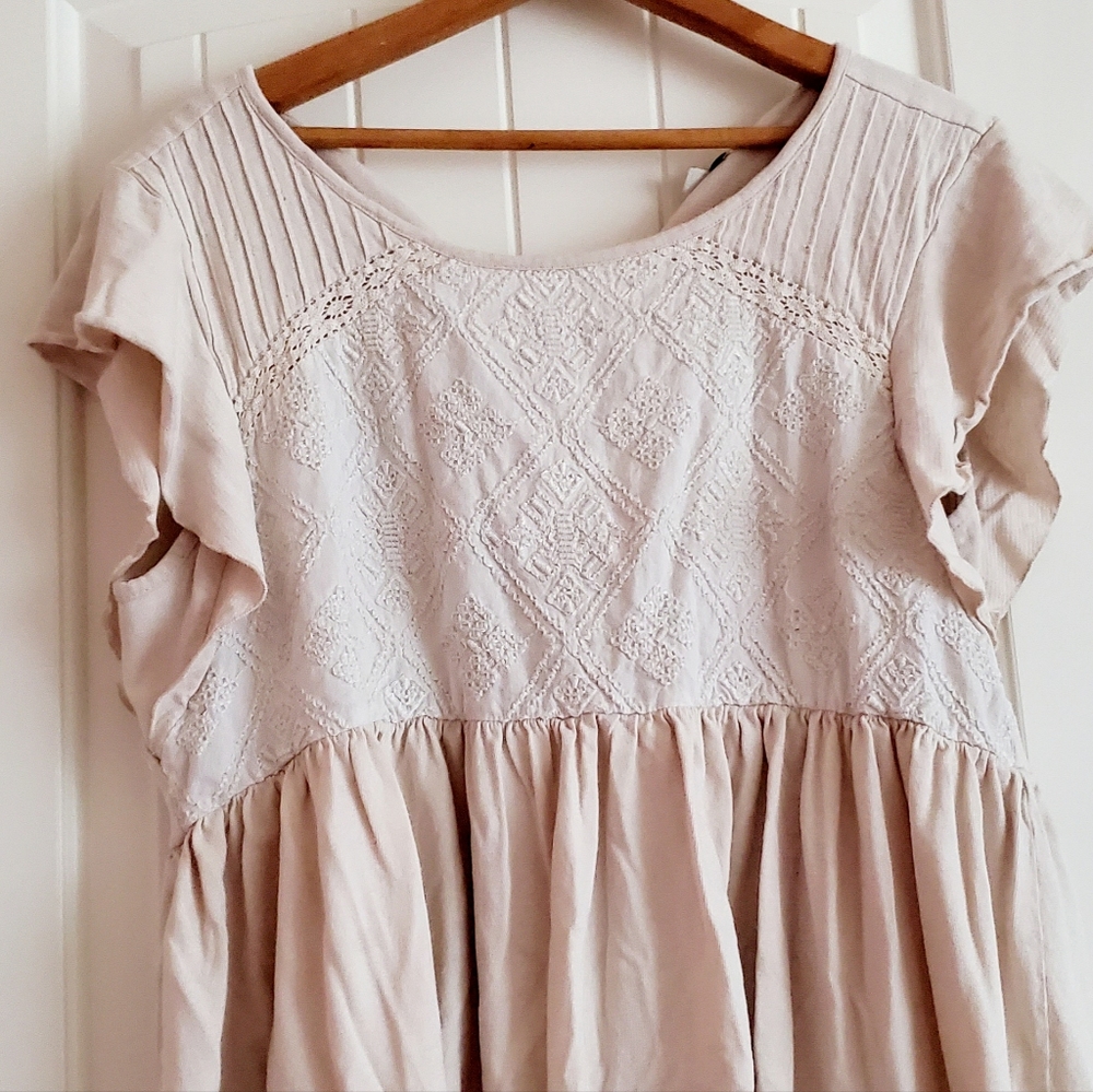 Wanderly cream boho blouse - Picture 3 of 6